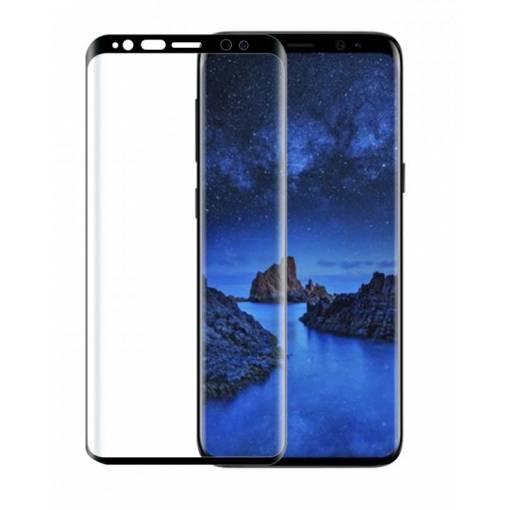 Foto - Ochranné sklo pro Samsung Galaxy S9 - Černé, zaoblené