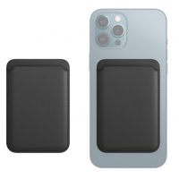 MagSafe peněženka kožená na iPhone - černá