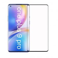 Ochranné sklo pro OnePlus 9 Pro - Černé, zaoblené