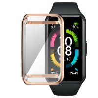 Ochranný kryt pro Huawei Band 6, 7 a Honor Band 6 - Růžově zlatý