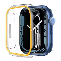 Ochranný rámeček pro Apple Watch - Oranžový, svítící, 44 mm