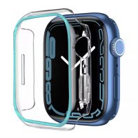 Ochranný rámeček pro Apple Watch - Modrý, svítící, 41 mm