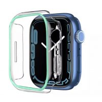 Ochranný rámeček pro Apple Watch - Zelený, svítící, 45 mm