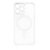 MagSafe silikonový kryt pro iPhone 14 Pro - Průhledný