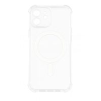 MagSafe silikonový kryt pro iPhone 12 - Průhledný
