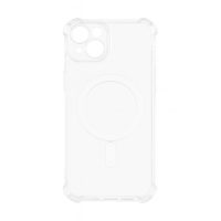 MagSafe silikonový kryt pro iPhone 14 Plus - Průhledný