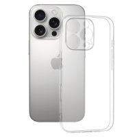 Silikonový kryt pro iPhone 16 Pro - Průhledný