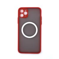 MagSafe silikonový kryt pro iPhone 11 Pro - Červený