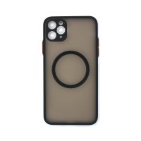 MagSafe silikonový kryt pro iPhone 11 Pro Max - Černý