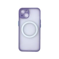 MagSafe silikonový kryt pro iPhone 13 - Fialový