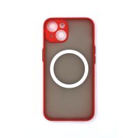 MagSafe silikonový kryt pro iPhone 13 mini - Červený