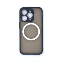 MagSafe silikonový kryt pro iPhone 15 Pro - Modrý