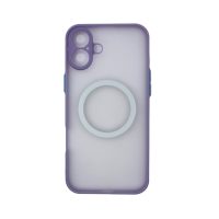 MagSafe silikonový kryt pro iPhone 16 - Fialový