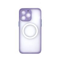 MagSafe silikonový kryt pro iPhone 16 Pro Max - Fialový