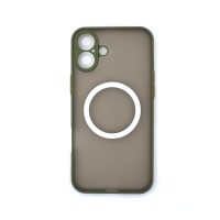 MagSafe silikonový kryt pro iPhone 16 Plus - Zelený