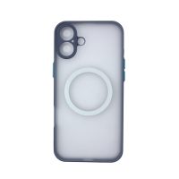 MagSafe silikonový kryt pro iPhone 16 Plus - Šedý