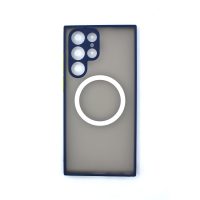 MagSafe silikonový kryt pro Samsung Galaxy S24 Ultra - Modrý