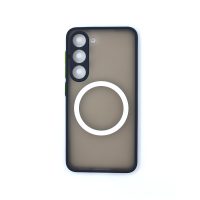 MagSafe silikonový kryt pro Samsung Galaxy S23 - Modrý