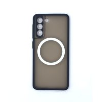 MagSafe silikonový kryt pro Samsung Galaxy S21 - Modrý