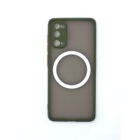 MagSafe silikonový kryt pro Samsung Galaxy S20 - Zelený