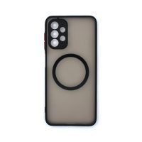 Silikonový kryt s magnetickým kroužkem pro Samsung Galaxy A13 4G - Černý