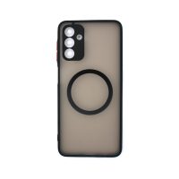 Silikonový kryt s magnetickým kroužkem pro Samsung Galaxy A13 5G - Černý
