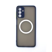 Silikonový kryt s magnetickým kroužkem pro Samsung Galaxy A13 5G - Modrý