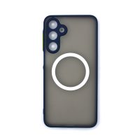 Silikonový kryt s magnetickým kroužkem pro Samsung Galaxy A16 - Modrý