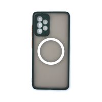 MagSafe silikonový kryt pro Samsung Galaxy A53 - Tmavě zelený