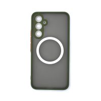 MagSafe silikonový kryt pro Samsung Galaxy A54 - Zelený