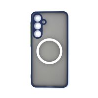 MagSafe silikonový kryt pro Samsung Galaxy A55 5G - Modrý