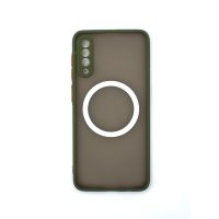 MagSafe silikonový kryt pro Samsung Galaxy A50 - Zelený