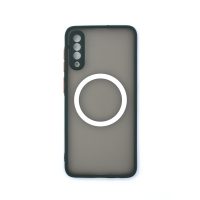 MagSafe silikonový kryt pro Samsung Galaxy A50 - Tmavě zelený