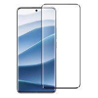 Ochranné sklo pro Xiaomi Redmi Note 14 Pro+ 5G - Černé, zaoblené