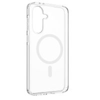 MagSafe silikonový kryt pro Samsung Galaxy A36 - Průhledný