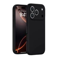 Silikonový kryt pro iPhone 17 Pro - Černý