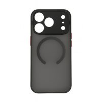 MagSafe silikonový kryt pro iPhone 17 Pro - Černý
