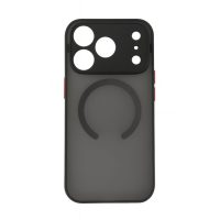 MagSafe silikonový kryt pro iPhone 17 Pro Max - Černý