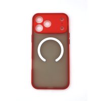 MagSafe silikonový kryt pro iPhone 17 Pro Max - Červený