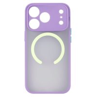 MagSafe silikonový kryt pro iPhone 17 Pro Max - Fialový