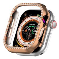 Ochranný rámeček s kamínky pro Apple Watch 10, 46 mm - Měděný