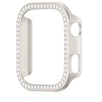 Ochranný rámeček s kamínky pro Xiaomi Redmi Watch 6 - Pískově zlatý