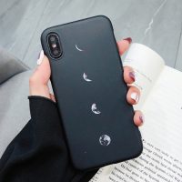Kryt Měsíční fáze na iPhone XS Max - Černá