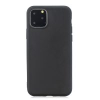 Matný silikonový obal na iPhone 11 Pro - Černá