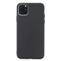 Matný silikonový obal na iPhone 11 Pro Max - Černá