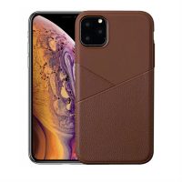 Tenký silikonový kryt Split na iPhone 11 - Hnědá