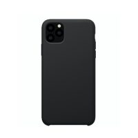 Silikonový liquid kryt na iPhone 11 Pro Max - Černá