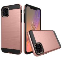 Odolný kryt na iPhone 11 Pro Max - Růžová broušená textura
