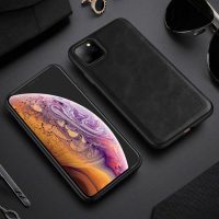Kryt X-Level z umělé kůže na iPhone 11 Pro - Černá
