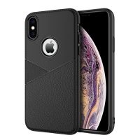 Tenký silikonový kryt Split na iPhone XR - Černá